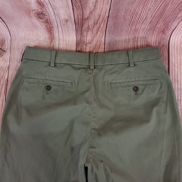 NWT Uniqlo Mens Size Medium Smart Ankle Pants Olive - Picture 8 of 15